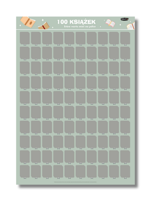 100 ksiazek ktore warto miec na polce. zdrapuj i odkrywaj co bedziesz czytac nastepne