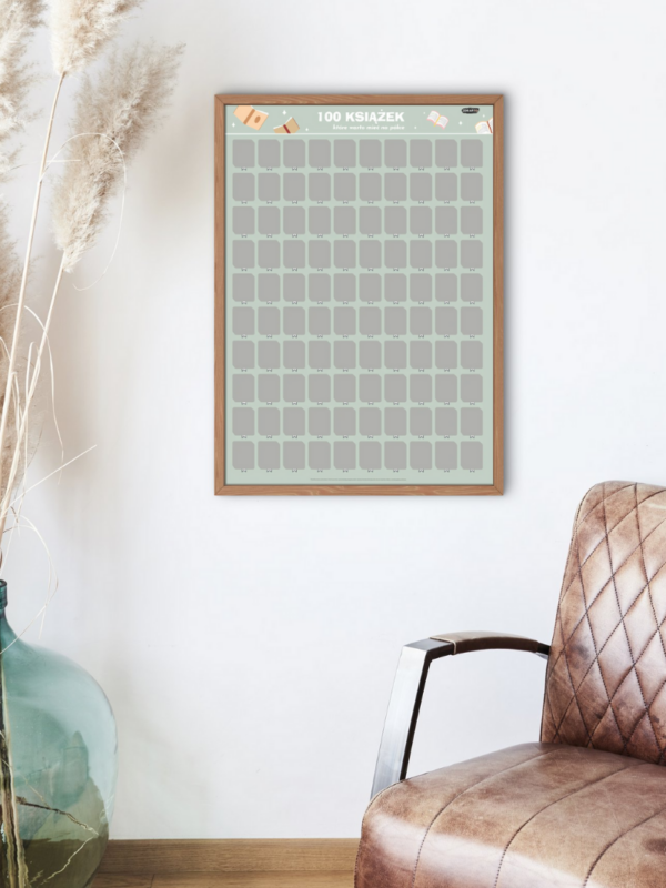 niespodzianka zdrap okienko plakatu i przekonaj sie jaka ksiazka tam sie znajduje