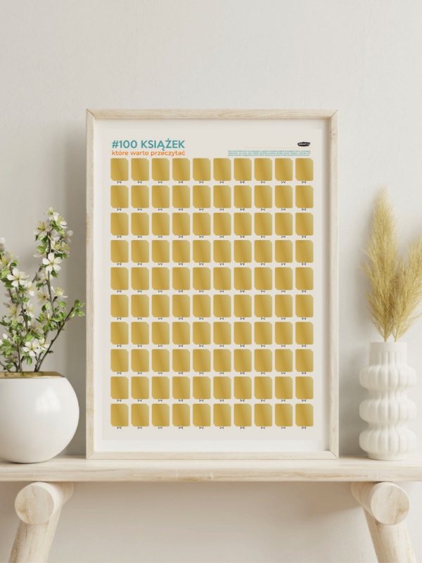 plakat na prezent dla miłośnika książek