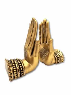 Podpórki_do_książek_złote_ręce_boho_01 złote dłonie podpórki figurki na półkę z książkami w klimacie boho z buddyjskimi wzorami