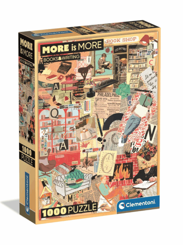 puzzle książki i czytanie Clementoni puzzle z motywem książkowym