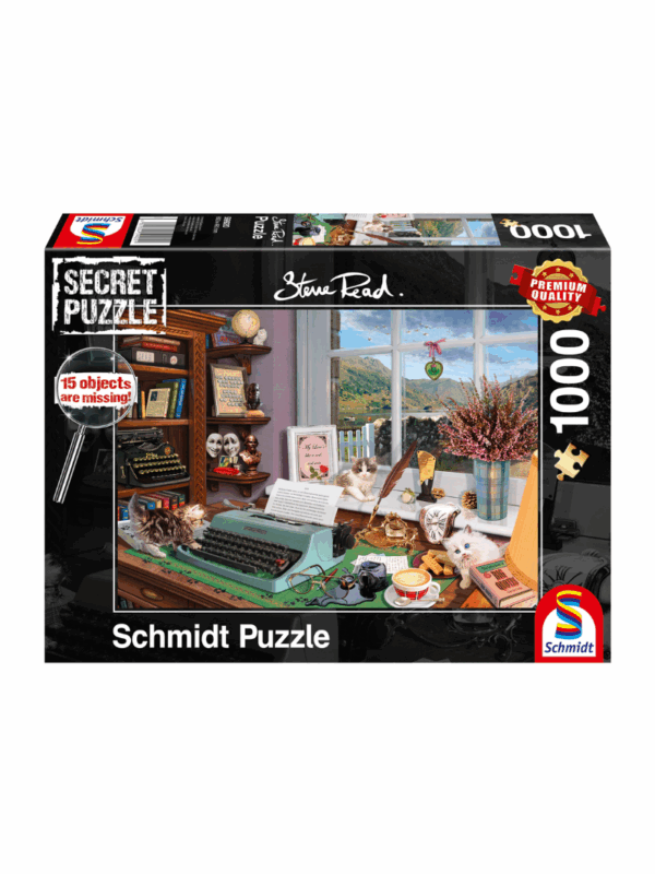 Secret Puzzle Na biurku Schmidt Puzzle 1000 elementów puzzle dla pisarza