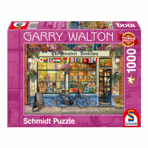 Puzzle 1000 elementów Garry Walton The Bookshop Schmidt Puzzle. Puzzle z motywem książkowym