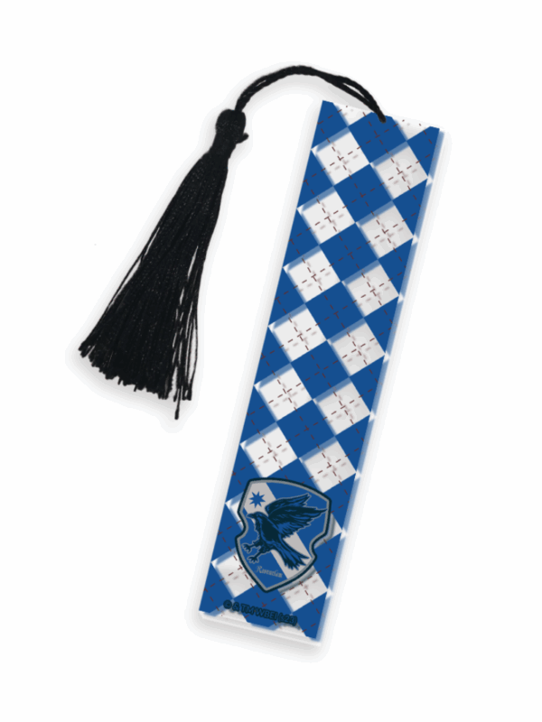 Zakładka do książki dla fanów Harrego Pottera i Ravenclaw niebieska zakładka