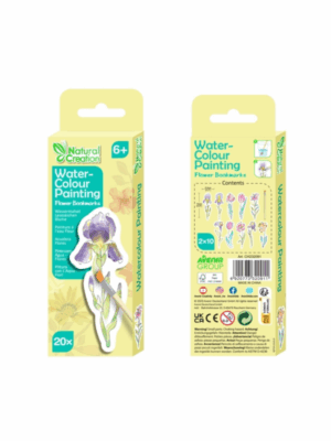 Zakładki_do_kolorowania_Natural_Creation_Kwiaty Zestaw 20 zakładek do kolorowania KWIATY