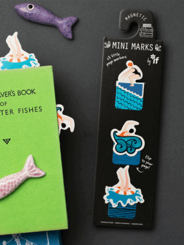 zestaw zakładek do książki na lato z morskimi klimatami