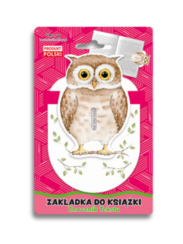 znacznik do książki z motywem sowy