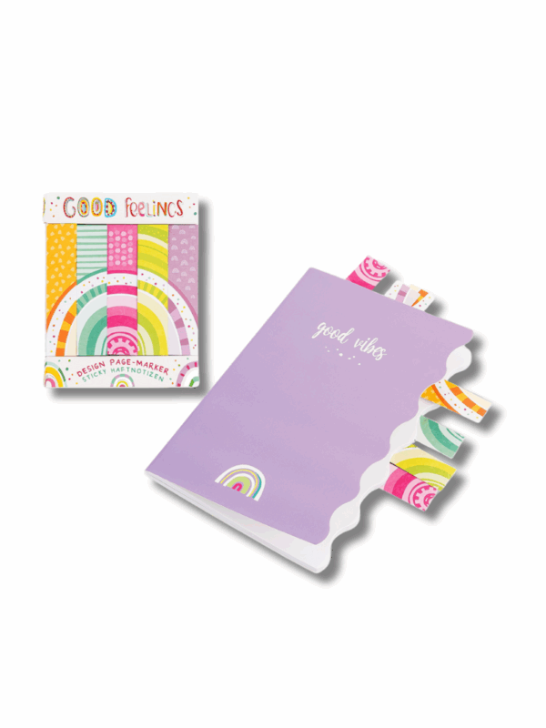 samoprzylepne znaczniki zakładki indeksujące kolorowe do książek