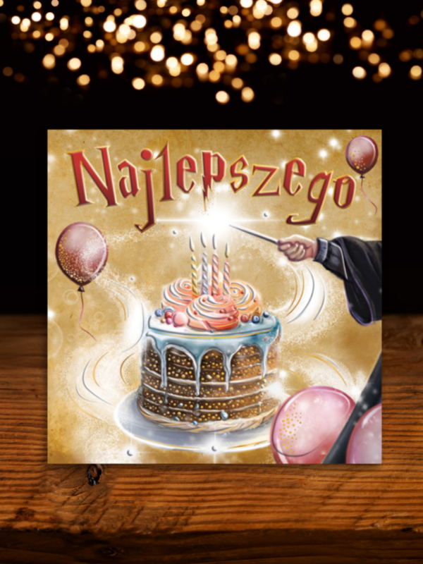 kartka urodzinowa dla fanów Harrego Pottera