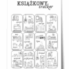 Plakat do śledzenia postępów czytelniczych w miesiącach