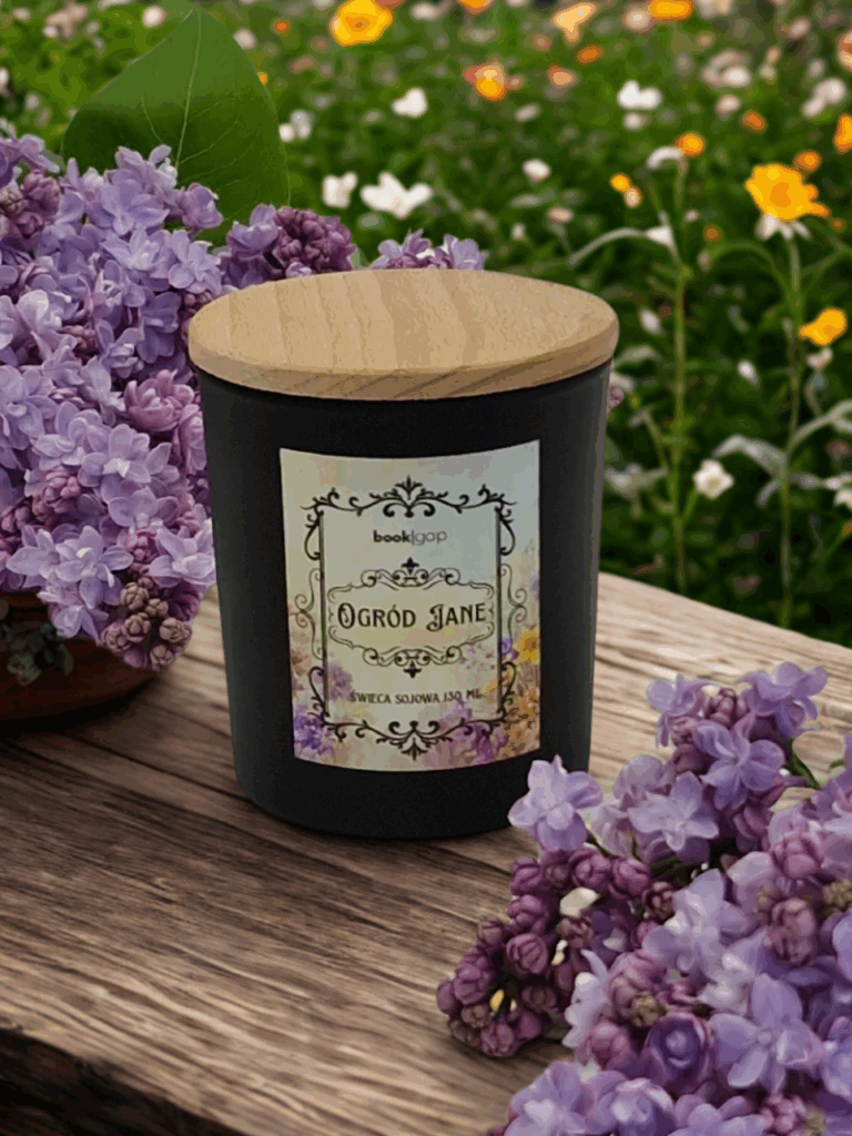 świeca sojowa zapachowa inspirowana literaturą kobiecą klasyką w stylu jane austine i sióstr bronte dla sensualnych kobiet ceniących kobiece delikatne zapachy w trakcie czytania ulubionej lektury