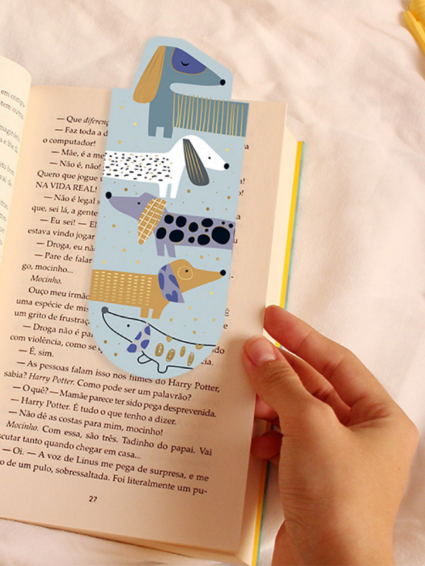 zakładka ze słodkimi jamnikami