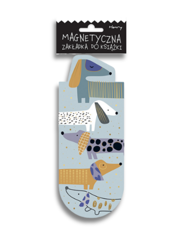 zakładka magnetyczna do książki z jamnikami