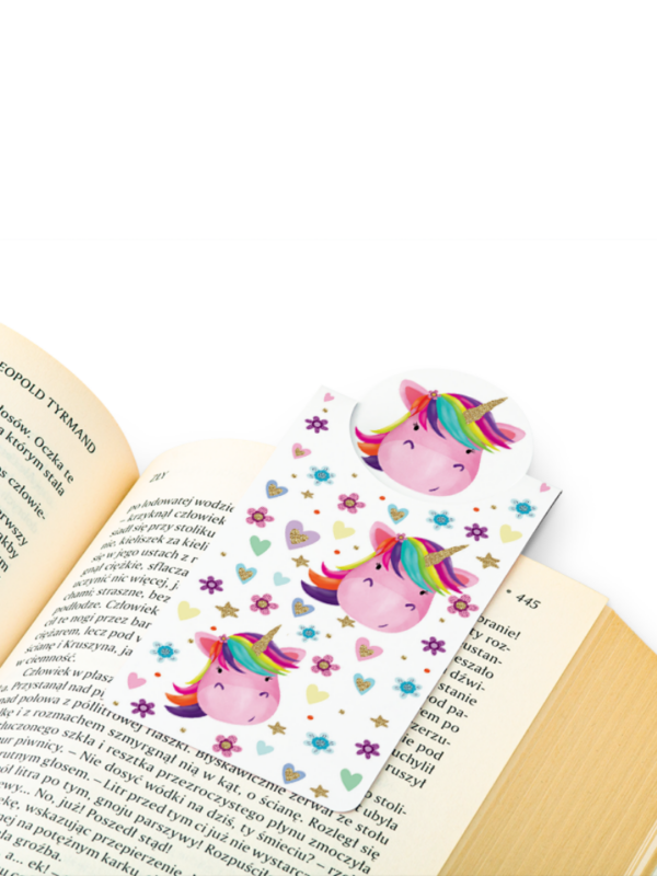 zakładka dla dzieci magnetyczna dla fanów jednorożców