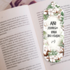 zakładka zapachowa pachnąca tuberozą z motywem bawełny i napisem Ani jednego dnia bez książki