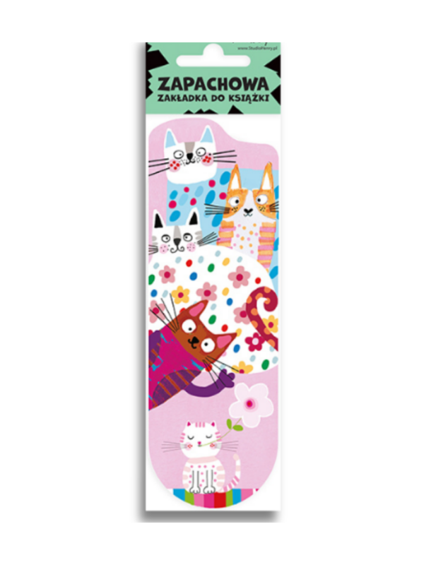 zakładka zapachowa z kotami różowa