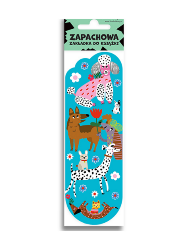 zakładka pachnąca z kolorowymi pieskami