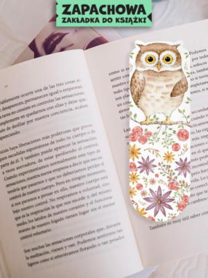 zakładka pachnąca z wizerunkiem sowy