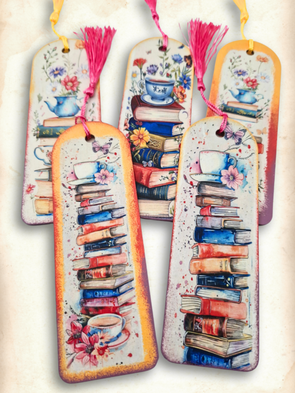 unikatowe zakładki handmade z kolorowym ombre