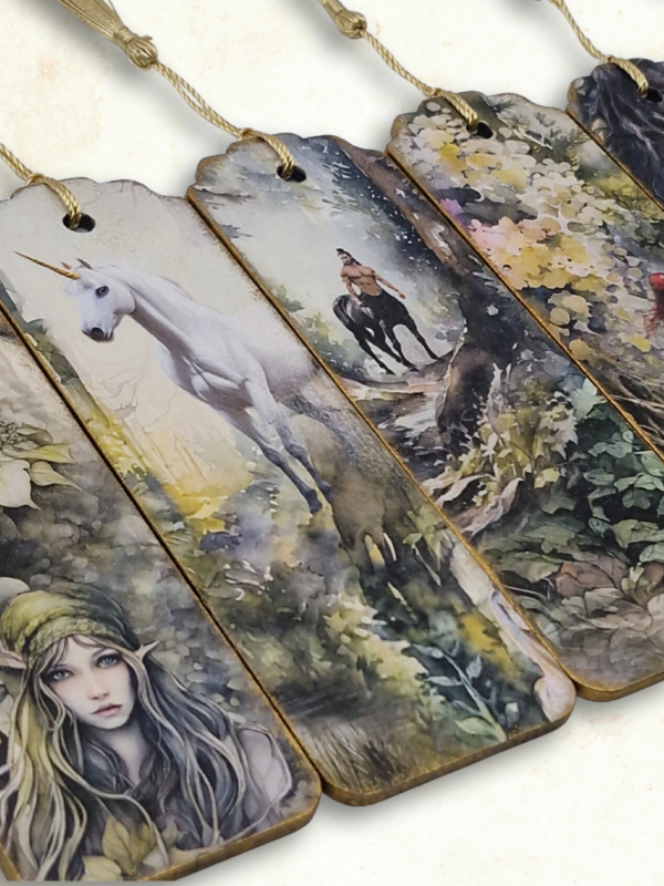 zakładki ręcznie wykonane z serii mityczne stworzenia