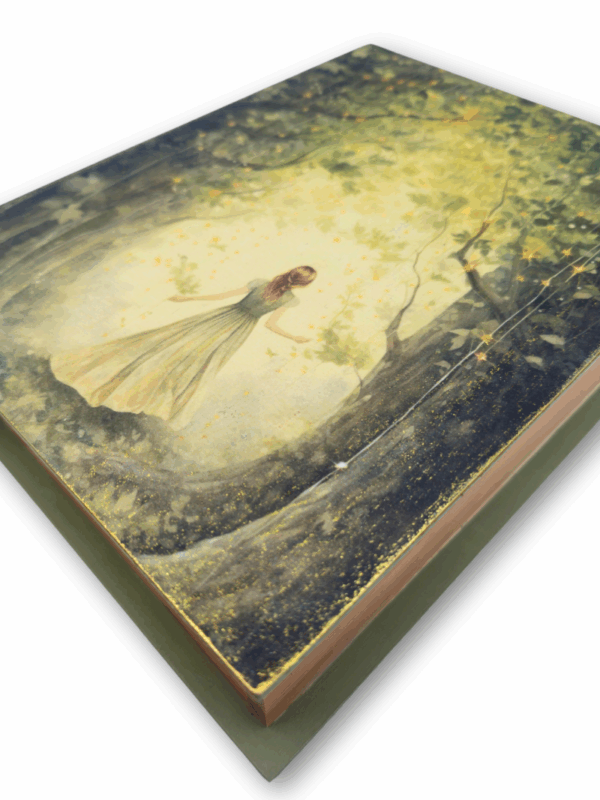 książkowe pudełko sekretny ogród na prezent dla miłośniczki książek i czytania