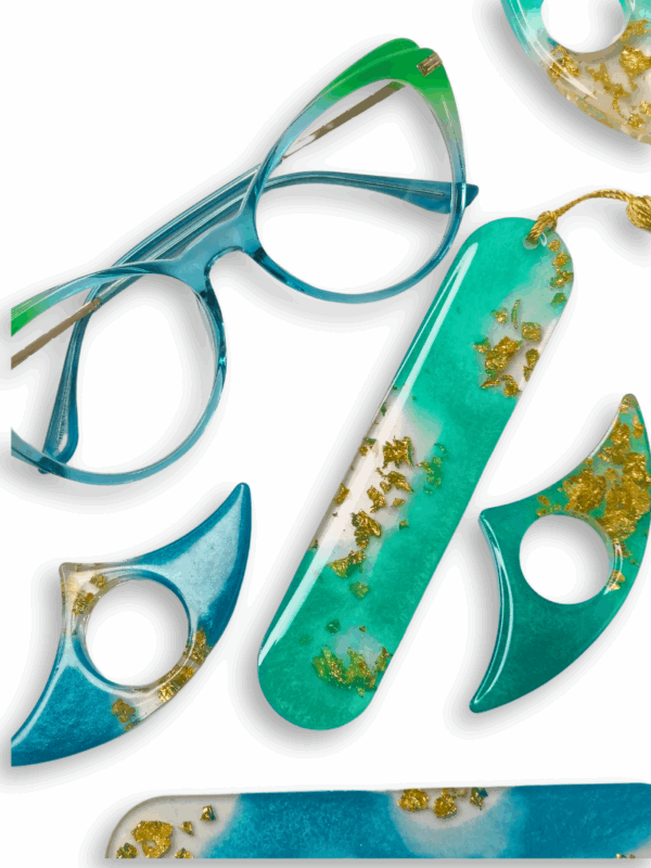 uchwyty na kciuk i zakładki z żywicy epoksydowej na prezent