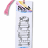 kolorowa zakładka book tracker do śledzenia postępów w czytaniu książek zakładka papierowa z kolorowym chwostem prezent dla dziecka