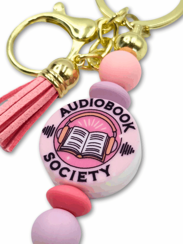 breloczek z napisem audiobook society