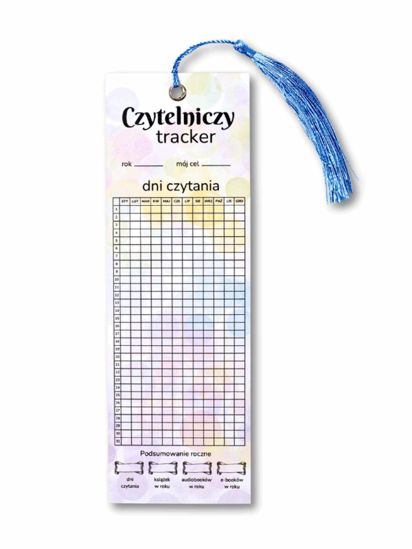 Czytelniczy tracker zakładka kolorowa