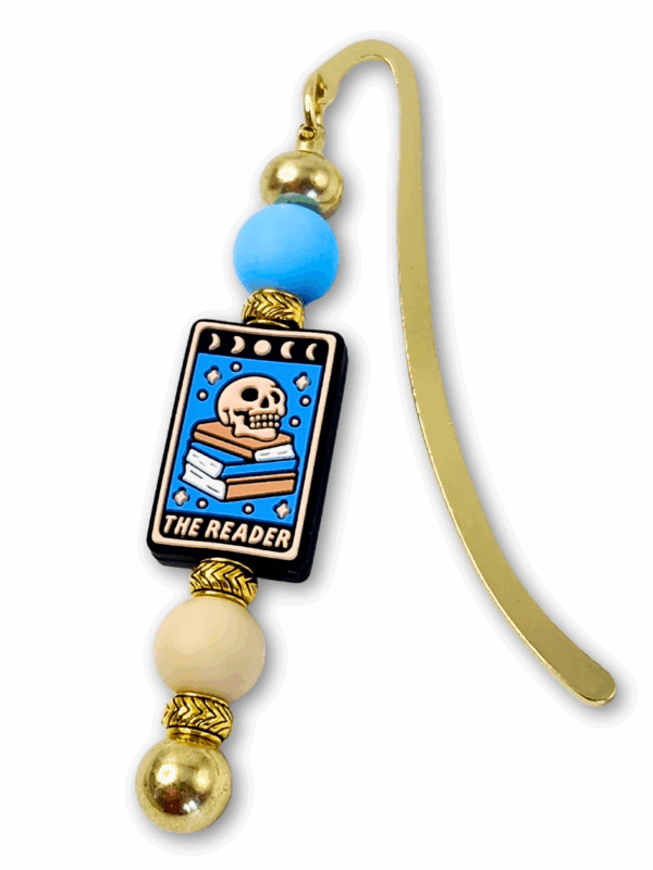 zakładka z koralikami na prezent dla miłośnika książek