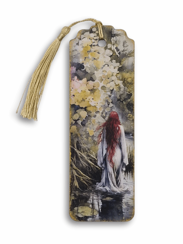 zakładka ze słowiańską rusałką wychodzącą z wody