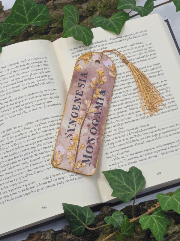 zakładka rękodzieło botaniczna stary zielnik