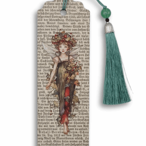 zakładka drewniana stary druk i bóstwa słowiańskie handmade