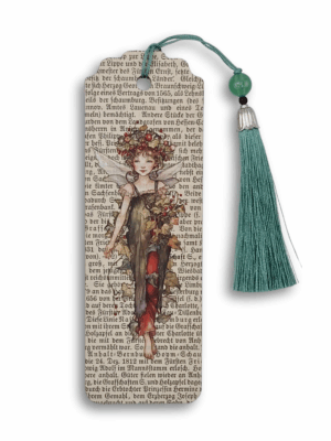 zakładka drewniana stary druk i bóstwa słowiańskie handmade