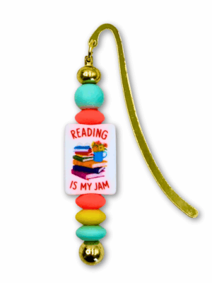 kolorowa neonowa zakładka do książki dla miłośniczki książek i czytania