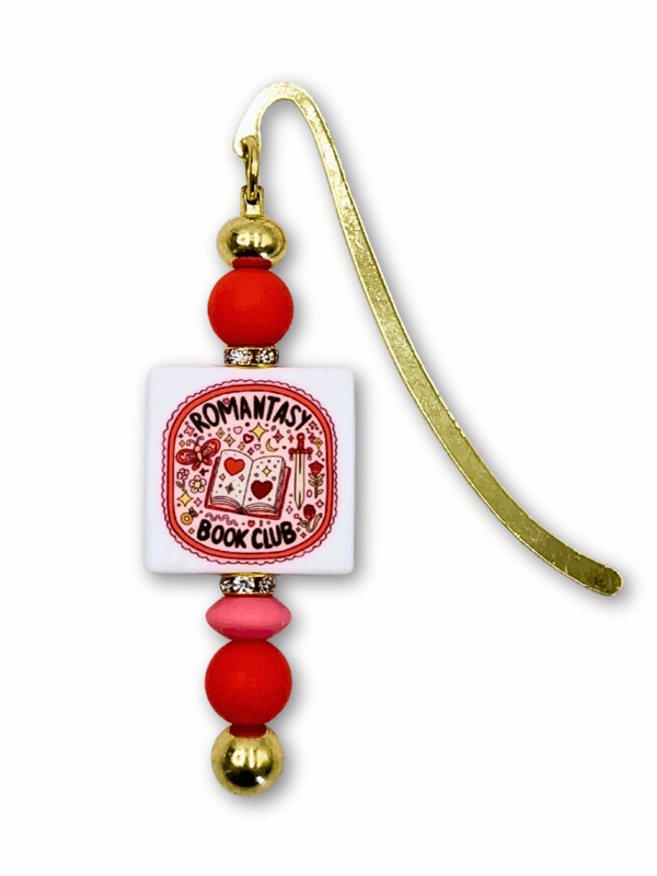 zakładka metalowa do książki dla miłośniczek romantasy romansów i fantastyki