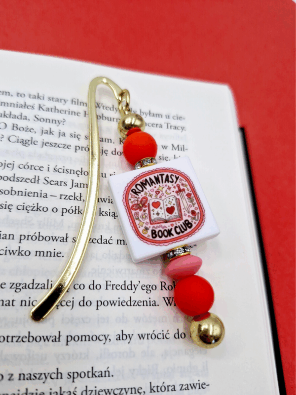zakładka z koralikami dla miłośniczki romansów i fantasy w jednym