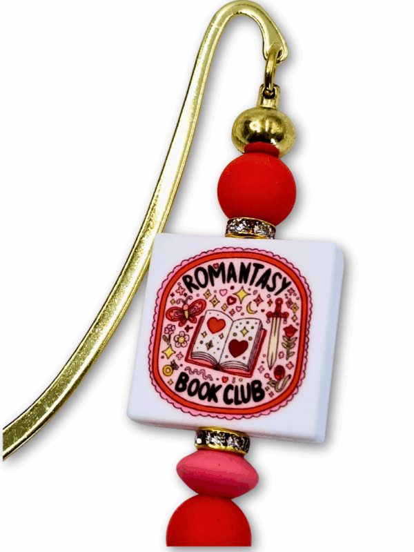 romantasy book club urocza zakładka metalowa do książek