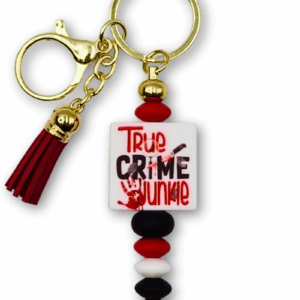 breloczek dla miłośników literatury true crime idealny na prezent