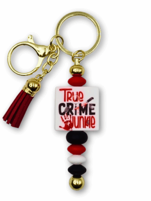 breloczek dla miłośników literatury true crime idealny na prezent