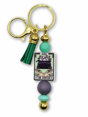 Breloczek_dla_pisarki_the_writer_01 breloczek na prezent dla pisarki pisarza z napisem the writer