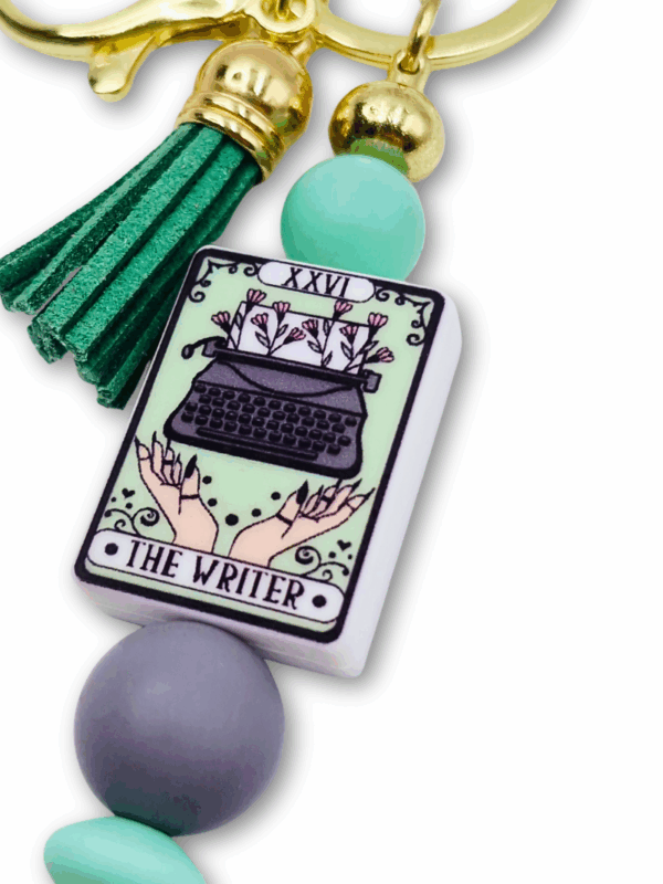 breloczek z maszyną do pisania idealny na prezent dla pisarza pisarki