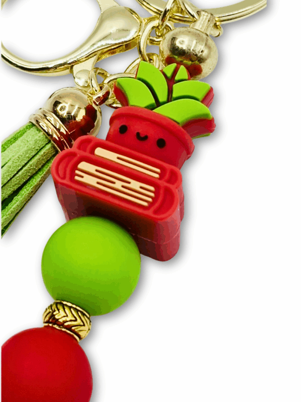 book and plant lover breloczek na prezent