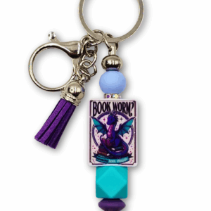 breloczek dla mola książkowego book dragon prezent dla fana literatury fantasy