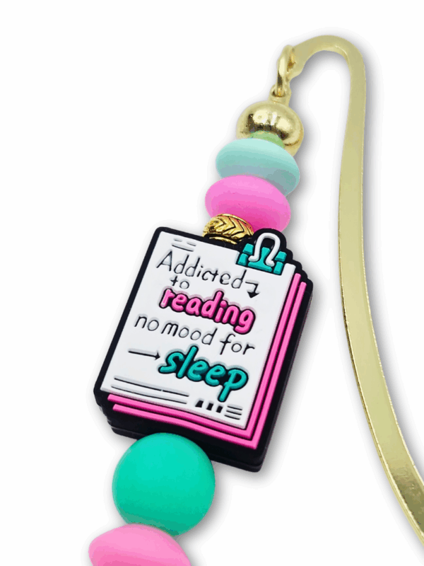 zakładka do książki dla miłośnika nocnego czytania z zabawnym tekstem gadżet na prezent dla książkary