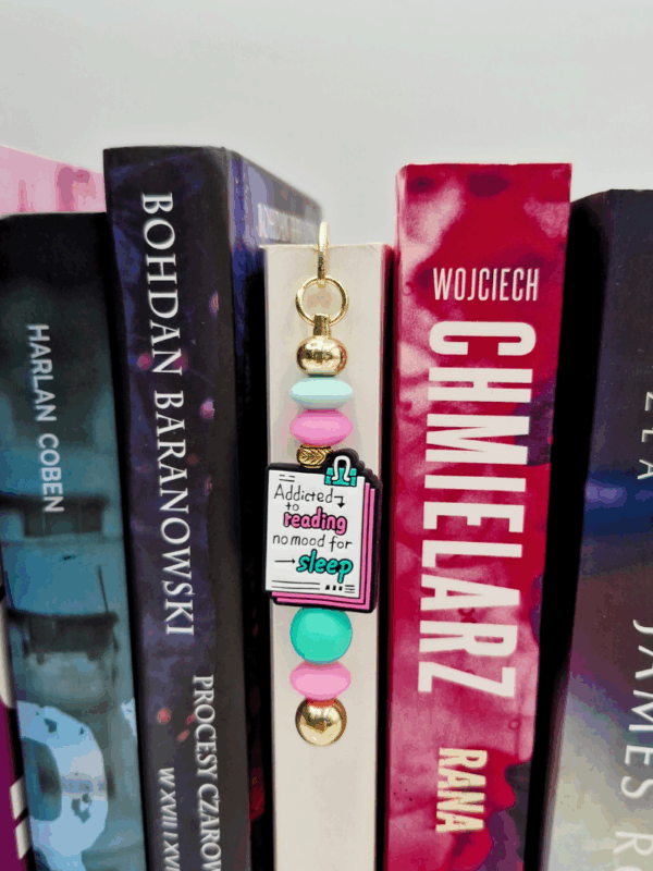 zakładka biżuteria do książki prezent dla książkary i każdego książkoholika który spędza długie nocne godziny na czytaniu książek