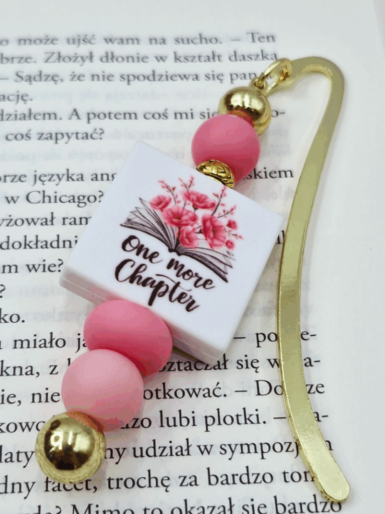 zakładka do książki metalowa różowo-złota prezent dla dziewczyny która lubi czytać