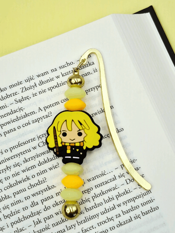 zakładka dla miłośników hermiony i harego pottera zakładka świecąca w ciemności