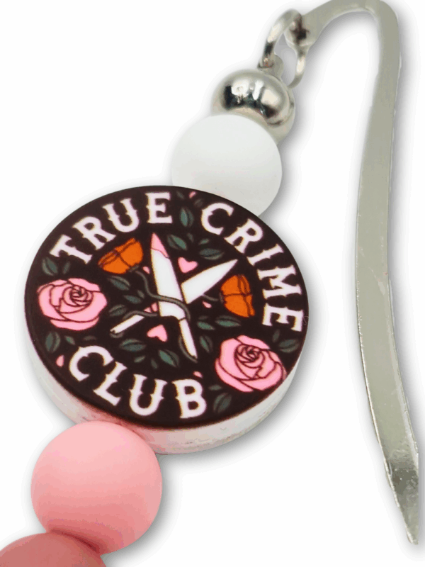 zakładka do książki na prezent z napisem true crime club