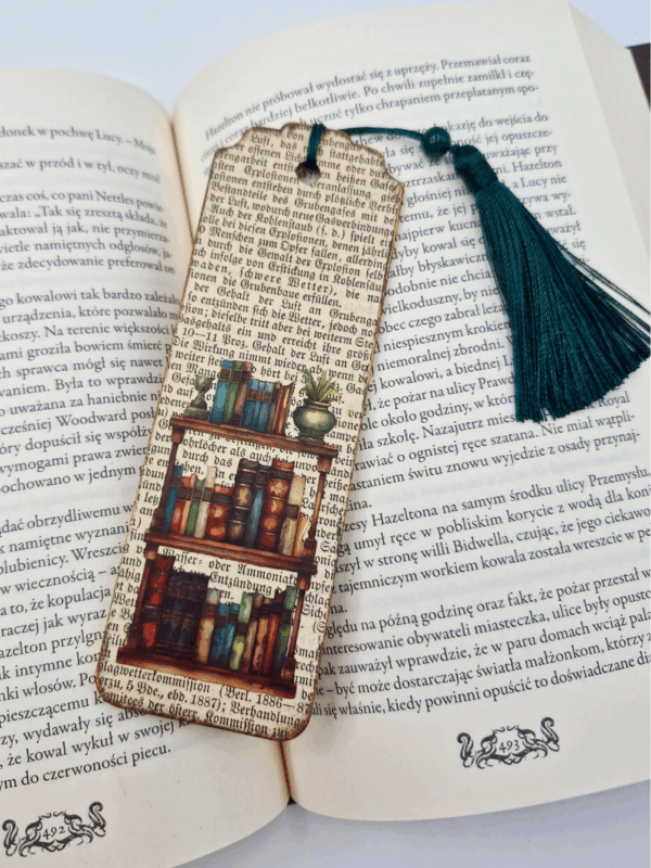 zakładka rękodzieło prezent dla książkary vintage